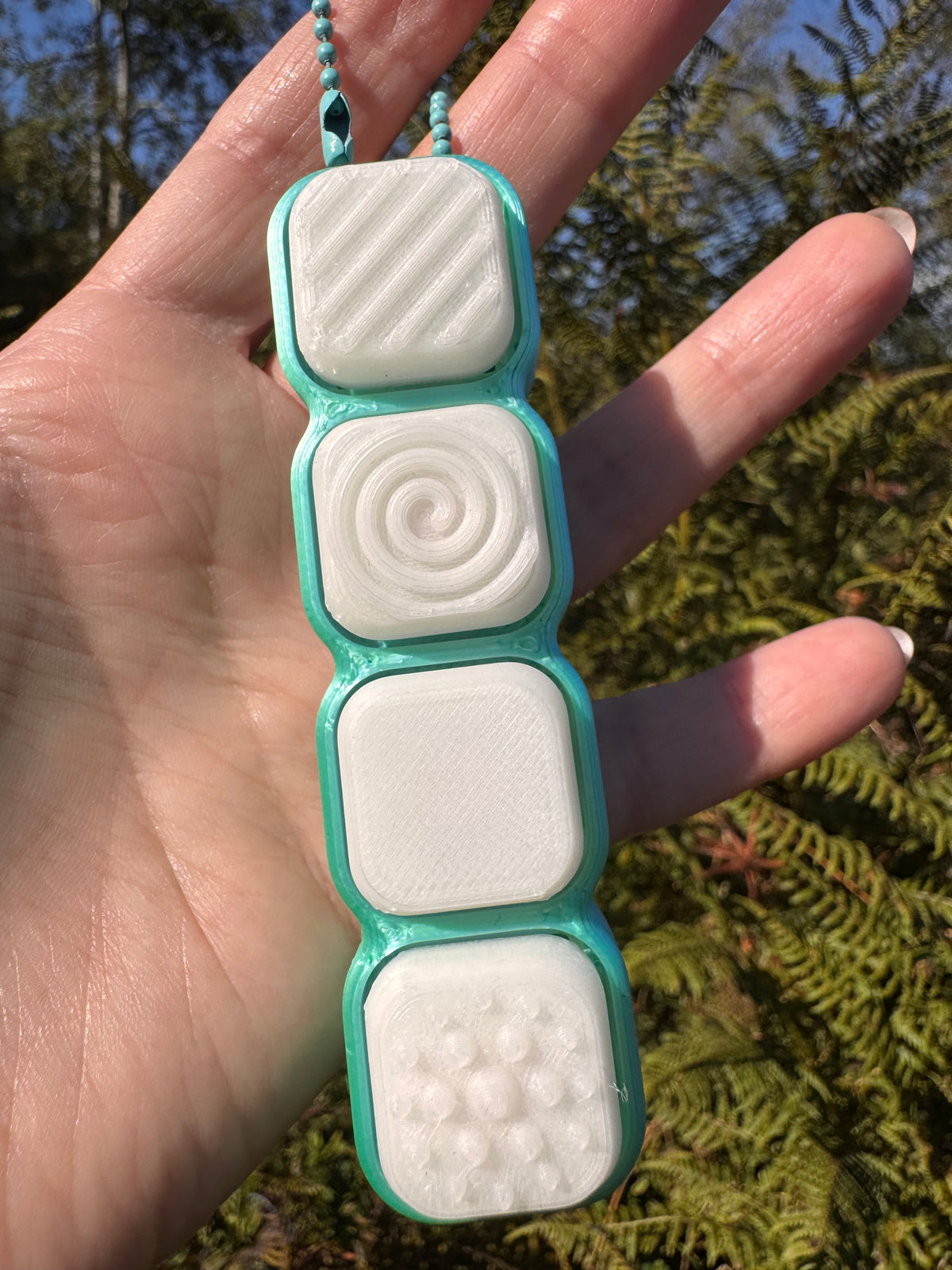 Fidget Texture Clicker Keychains