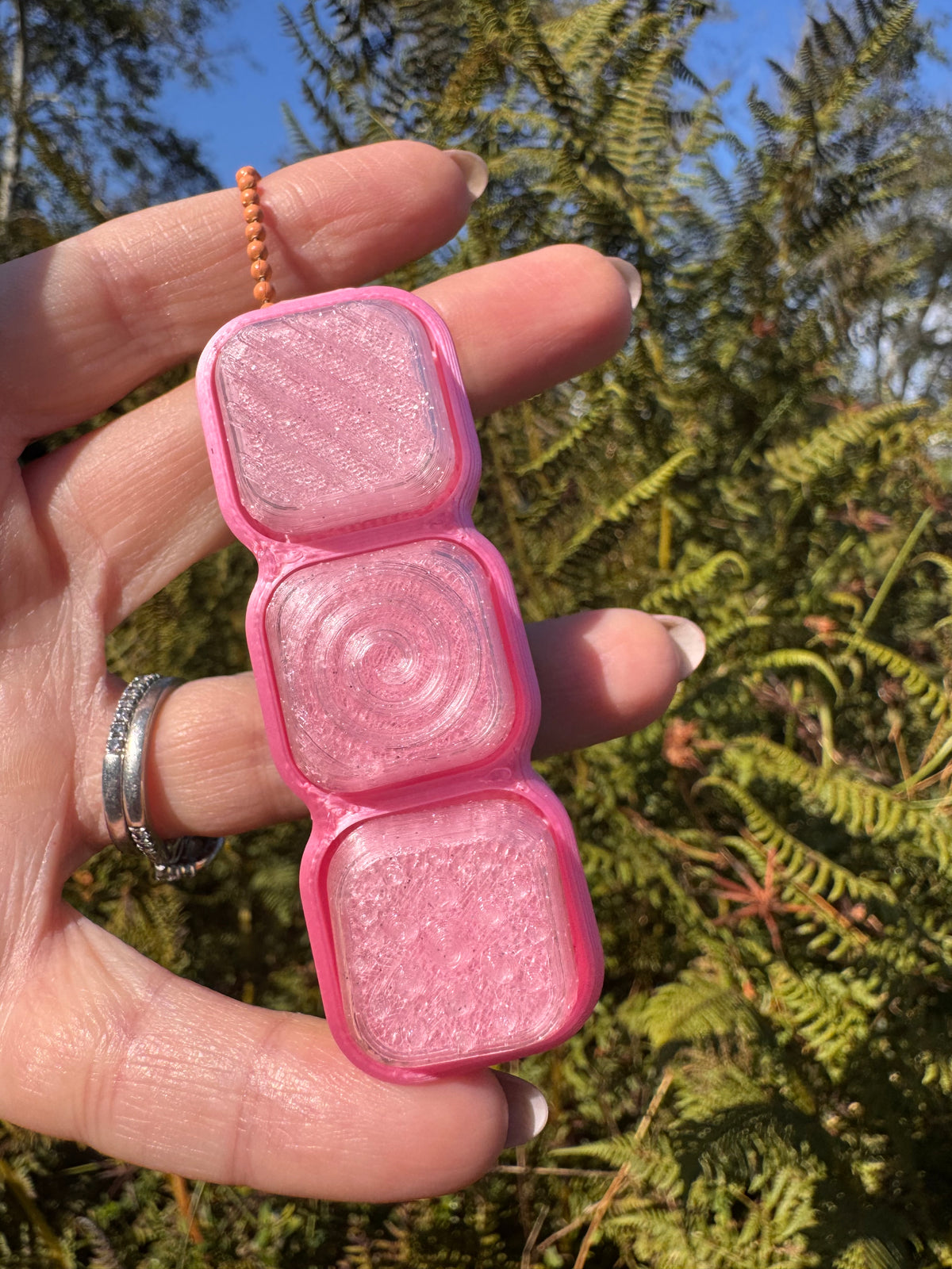 Fidget Texture Clicker Keychains